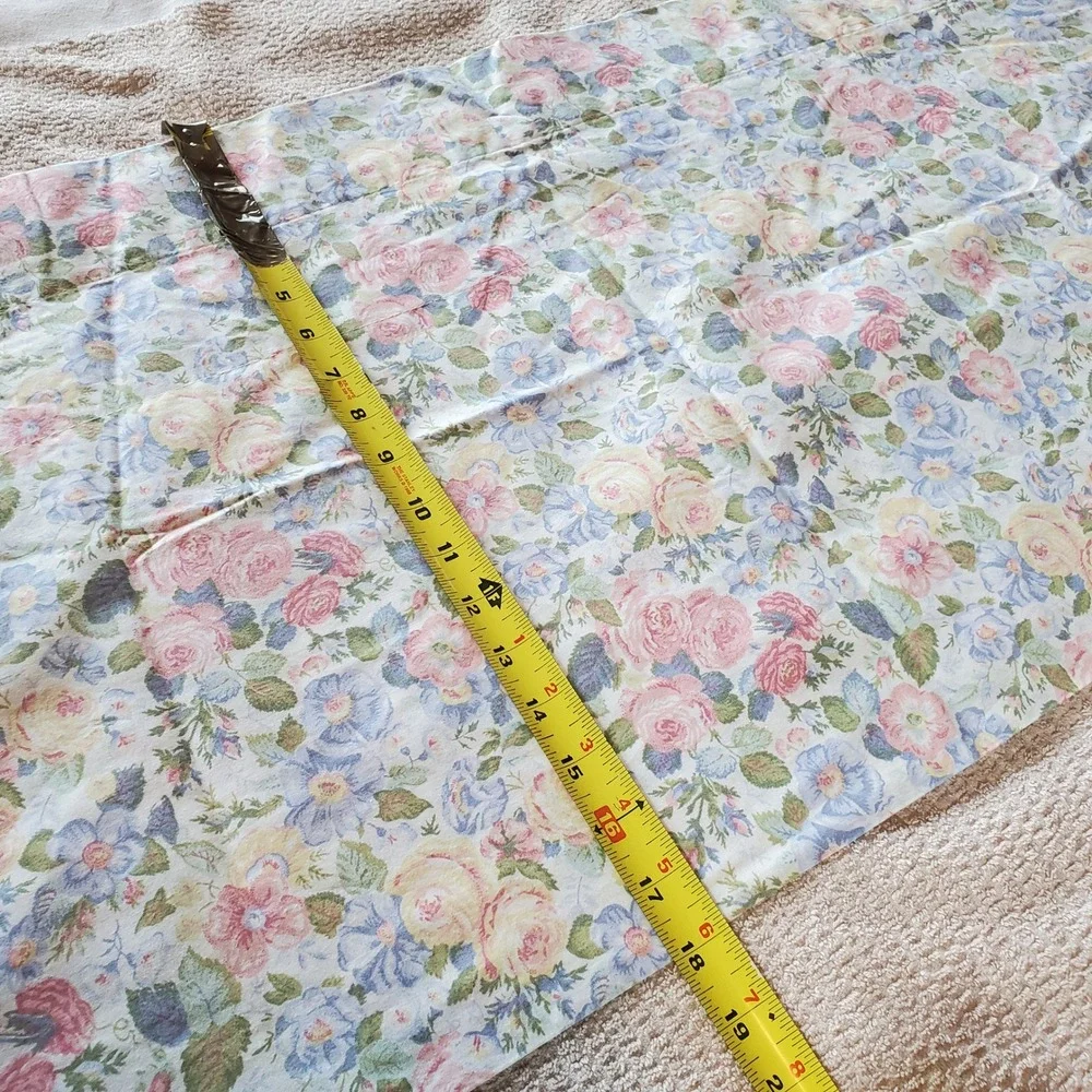 Vintage Laura Ashley Valance Sycamore Quartet Floral Pink Blue 84x18 Made in USA